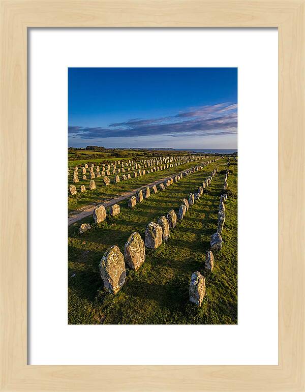 Carnac Standing Stones At Golden Hour