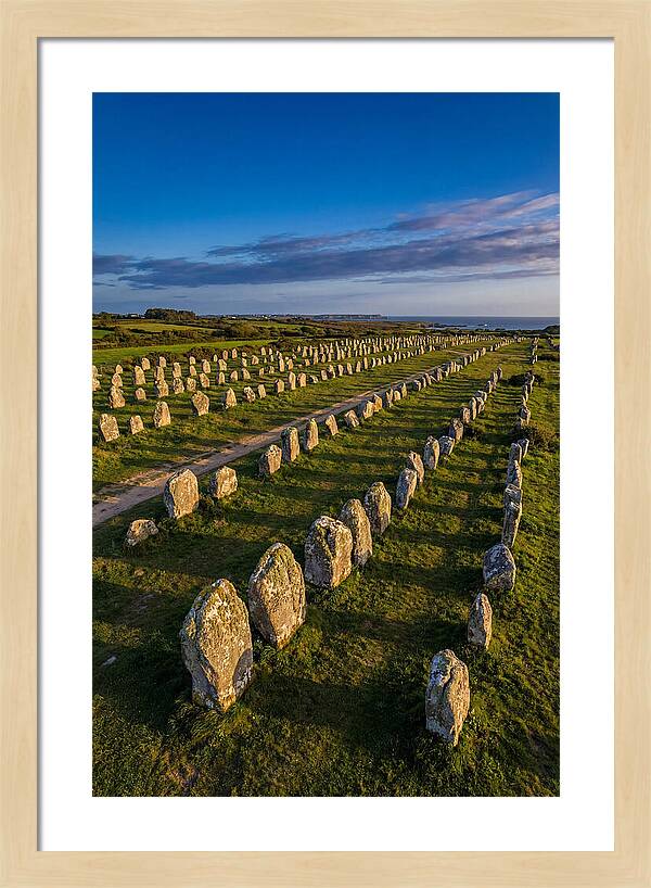 Carnac Standing Stones At Golden Hour