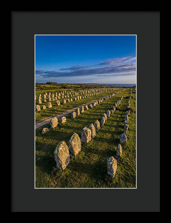 Carnac Standing Stones At Golden Hour
