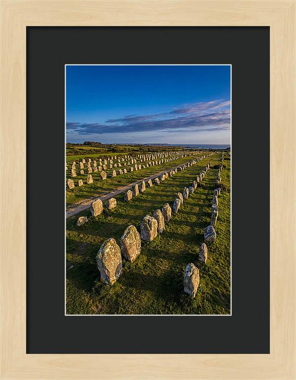 Carnac Standing Stones At Golden Hour