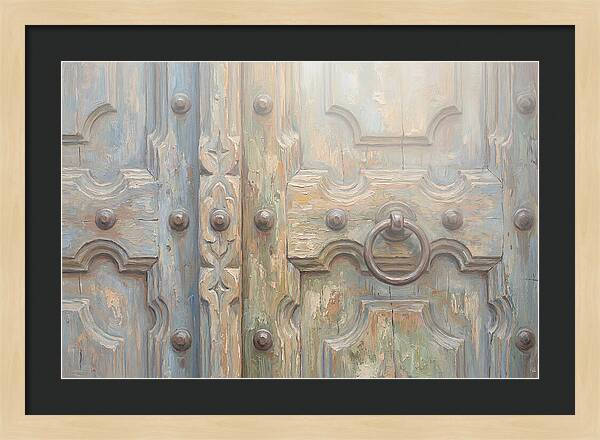Carved Wooden Church Door