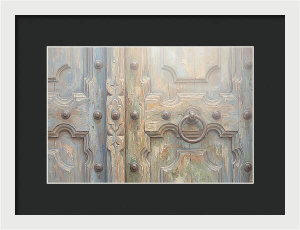 Carved Wooden Church Door
