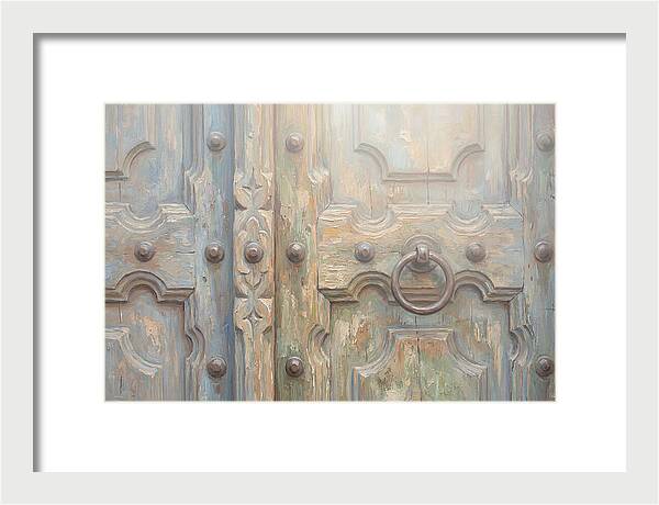 Carved Wooden Church Door