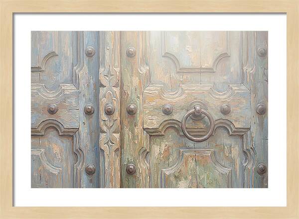 Carved Wooden Church Door
