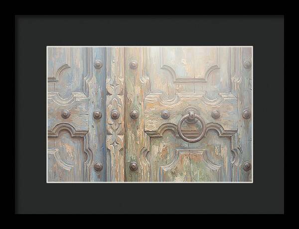 Carved Wooden Church Door