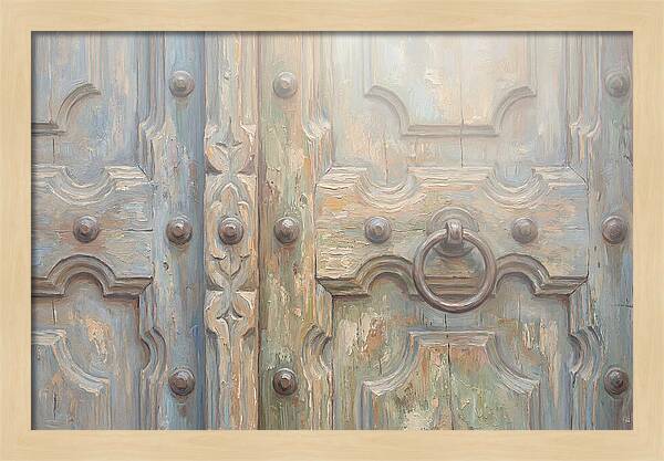 Carved Wooden Church Door