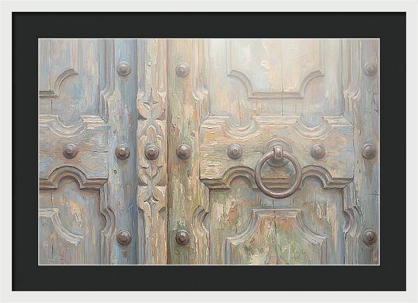 Carved Wooden Church Door