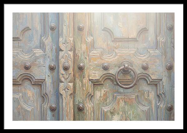 Carved Wooden Church Door