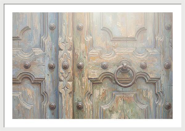 Carved Wooden Church Door