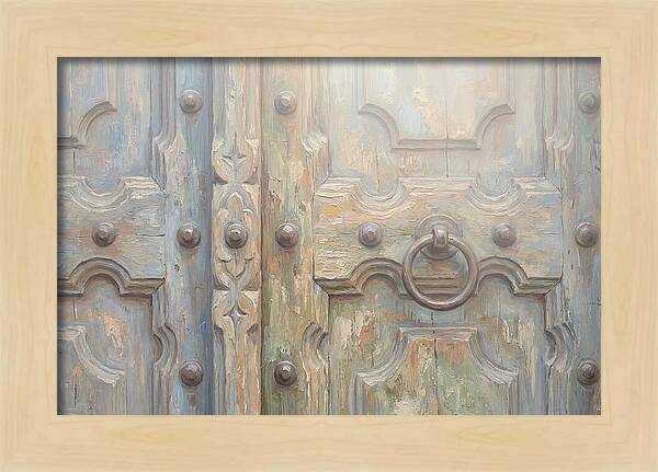 Carved Wooden Church Door