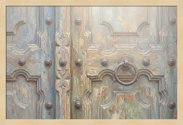 Carved Wooden Church Door