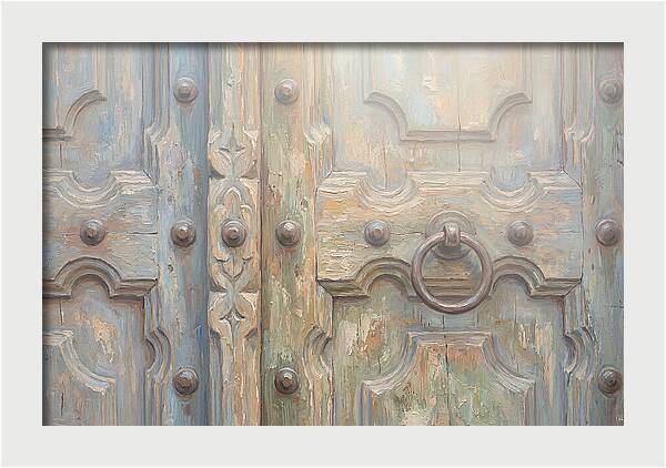 Carved Wooden Church Door