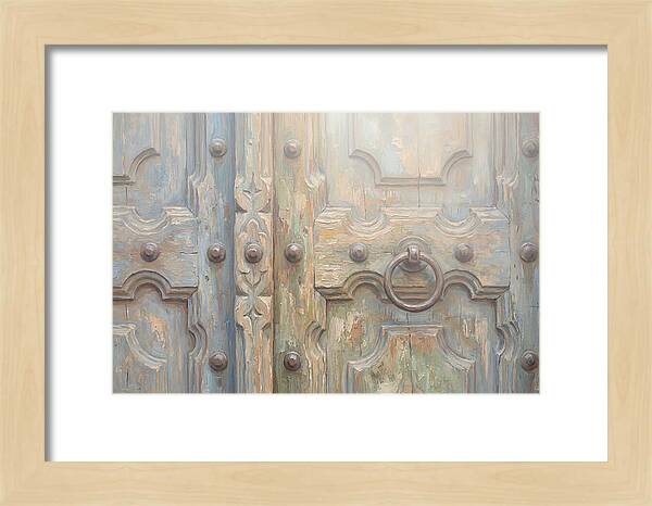 Carved Wooden Church Door