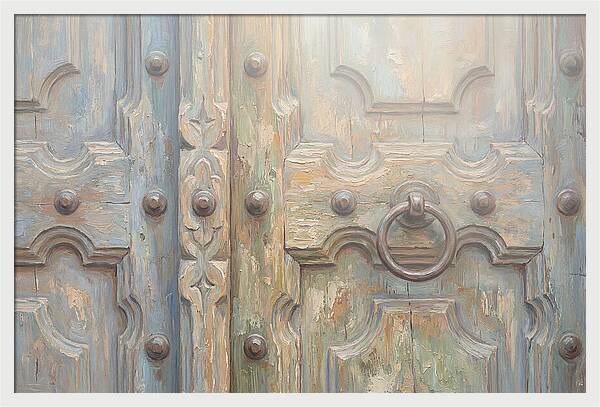 Carved Wooden Church Door