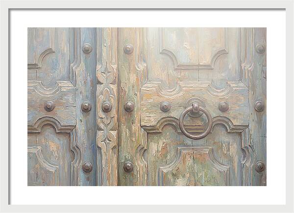 Carved Wooden Church Door