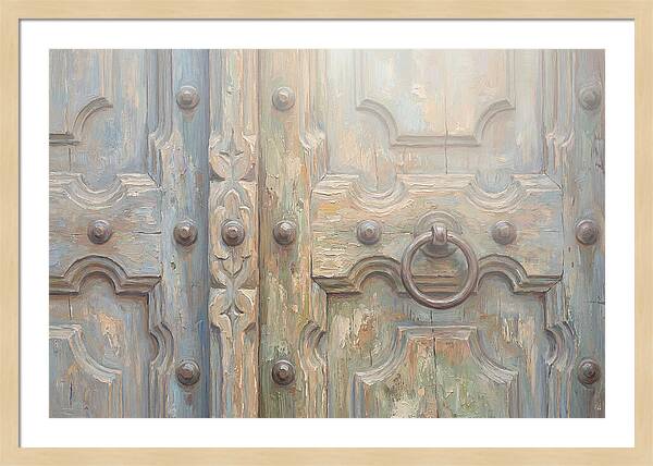 Carved Wooden Church Door
