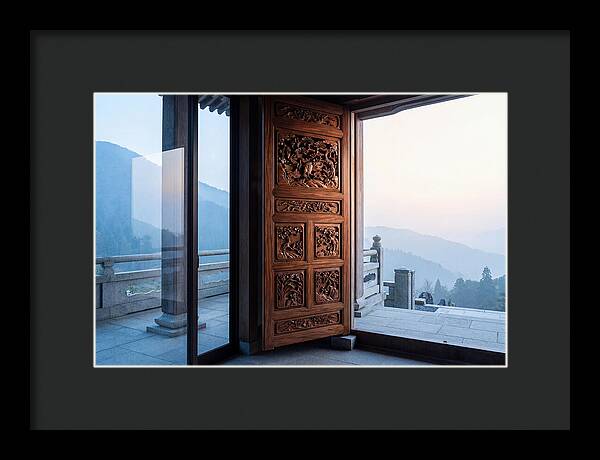 Carved Wooden Screen Door