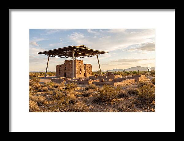 Casa Grande Ruins Under Sunset