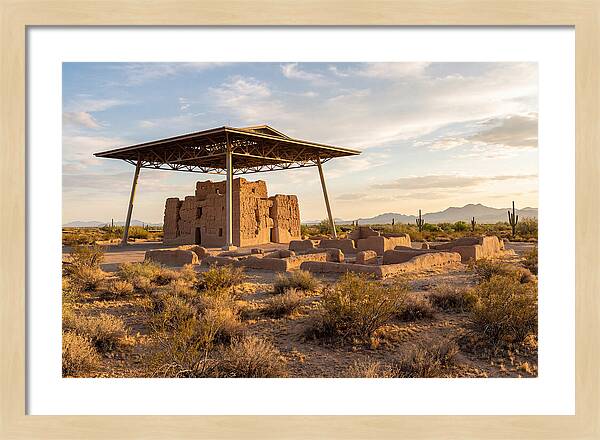 Casa Grande Ruins Under Sunset