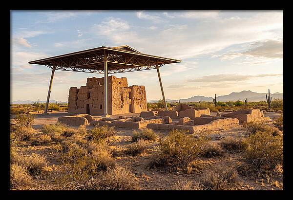 Casa Grande Ruins Under Sunset