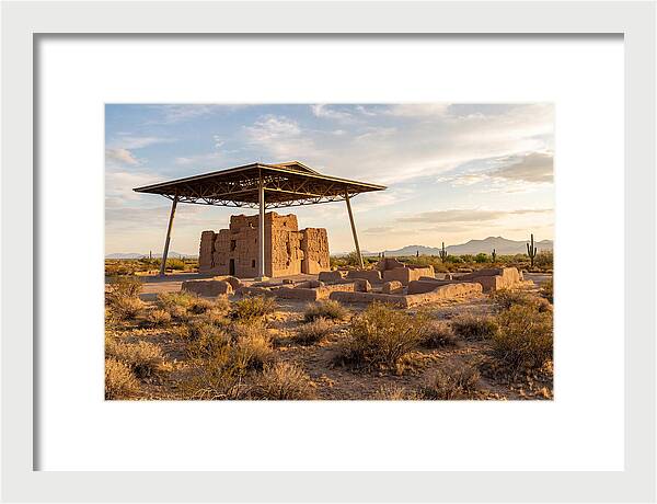 Casa Grande Ruins Under Sunset