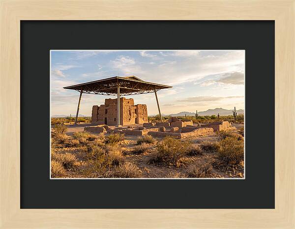 Casa Grande Ruins Under Sunset