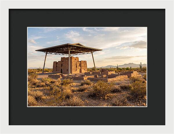 Casa Grande Ruins Under Sunset