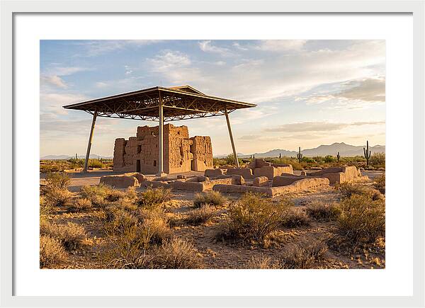 Casa Grande Ruins Under Sunset