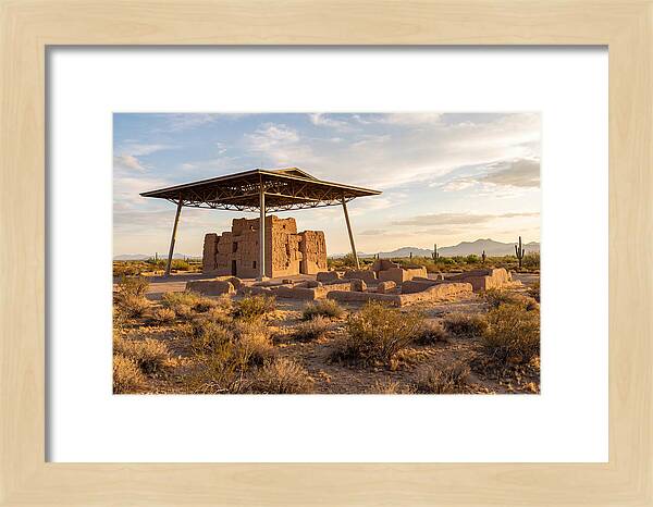 Casa Grande Ruins Under Sunset