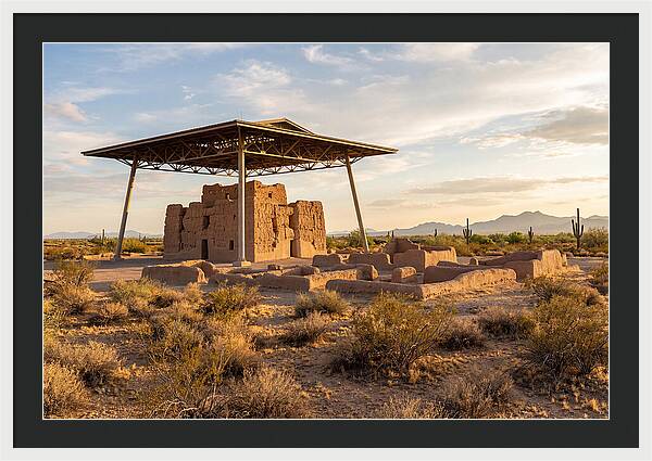 Casa Grande Ruins Under Sunset