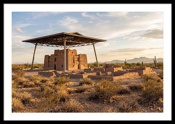 Casa Grande Ruins Under Sunset