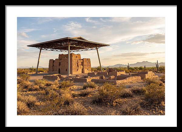 Casa Grande Ruins Under Sunset