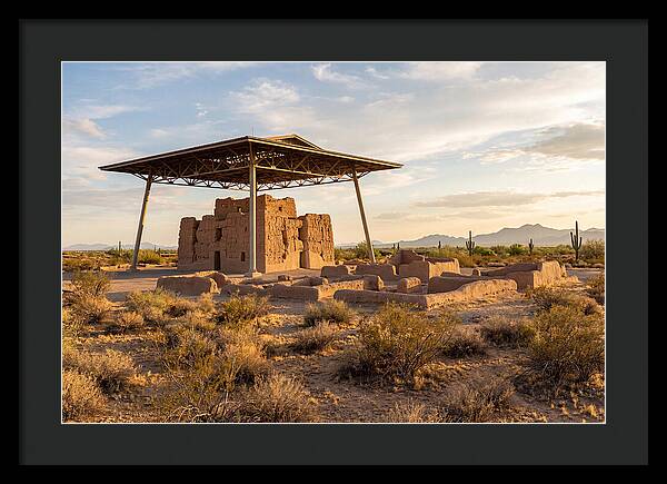 Casa Grande Ruins Under Sunset