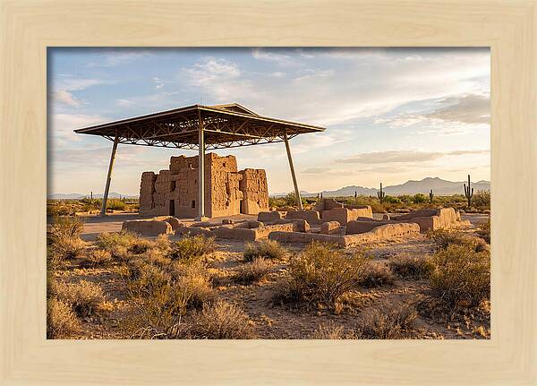 Casa Grande Ruins Under Sunset