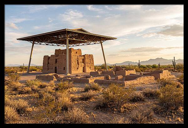 Casa Grande Ruins Under Sunset