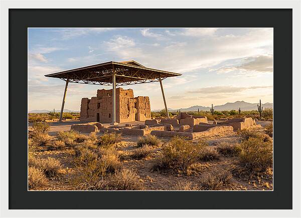 Casa Grande Ruins Under Sunset