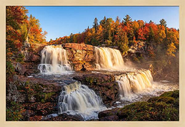 Cascading Autumn Serenity