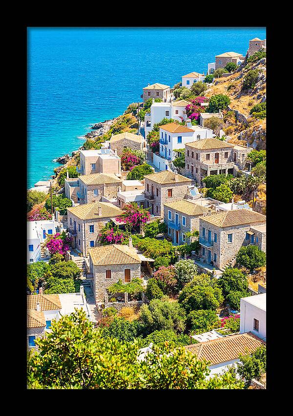 Cascading Coastal Village Charm