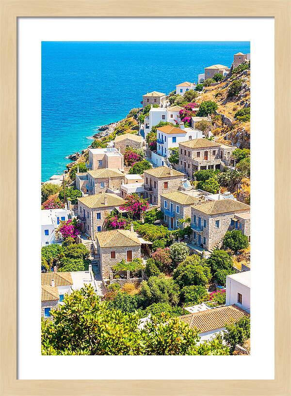 Cascading Coastal Village Charm