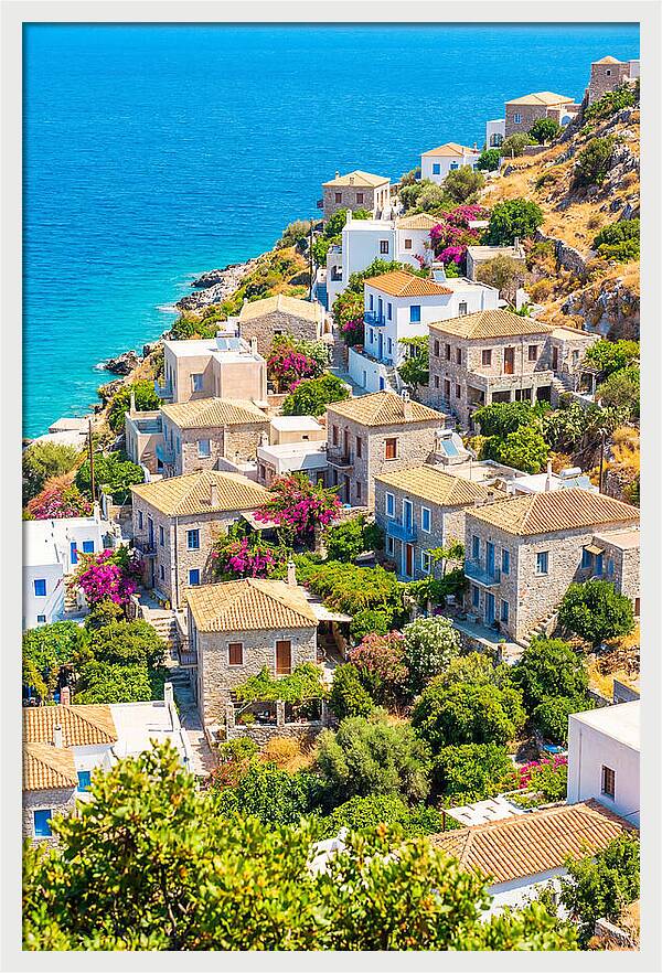 Cascading Coastal Village Charm