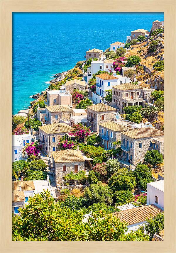 Cascading Coastal Village Charm