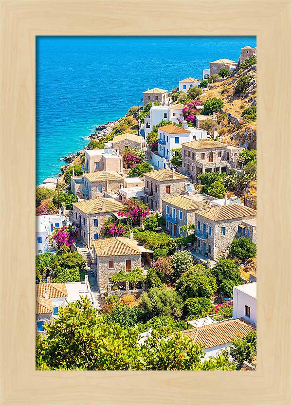 Cascading Coastal Village Charm