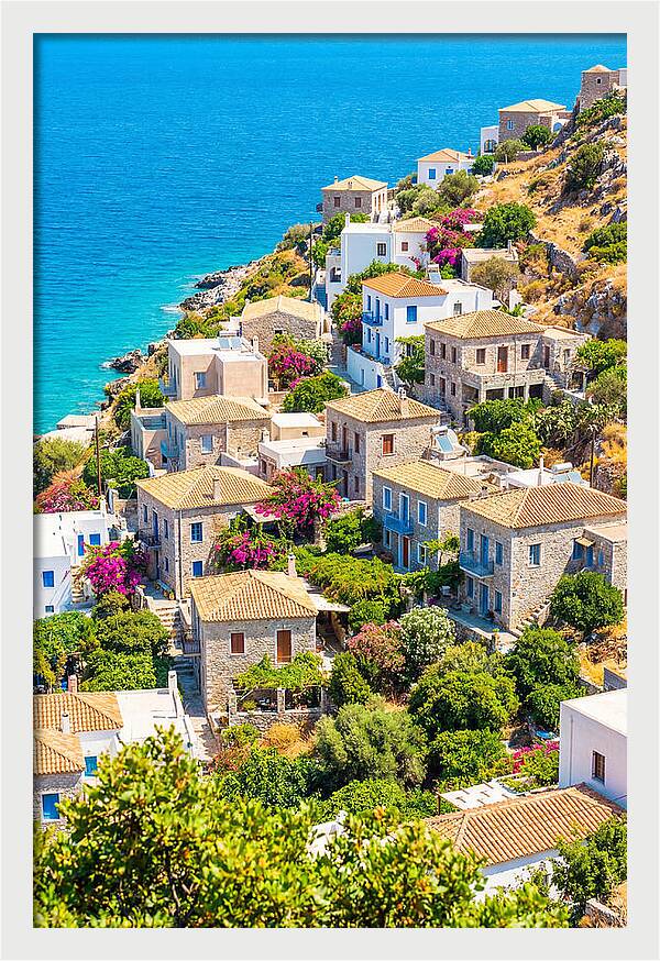 Cascading Coastal Village Charm