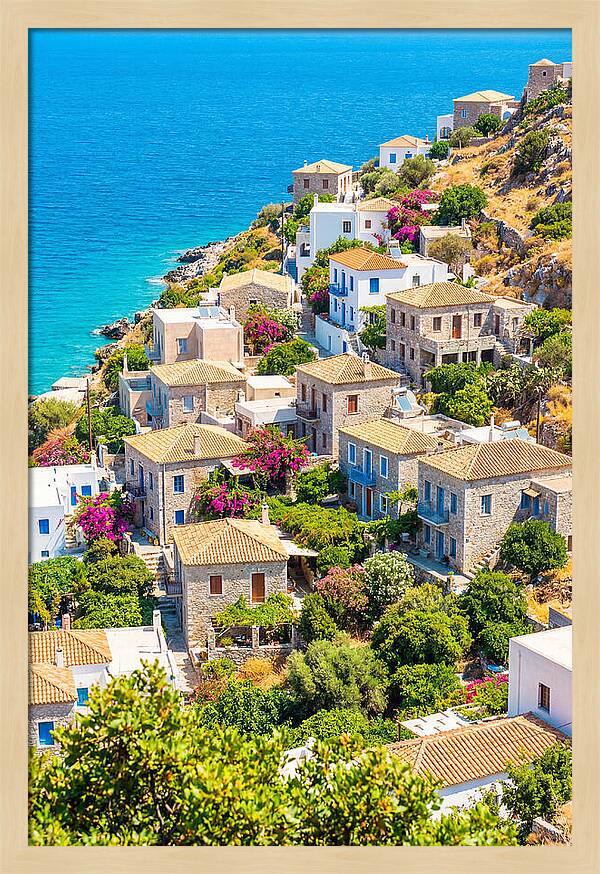 Cascading Coastal Village Charm