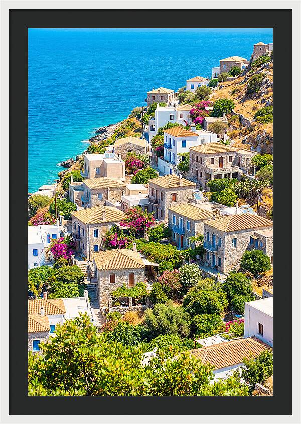 Cascading Coastal Village Charm