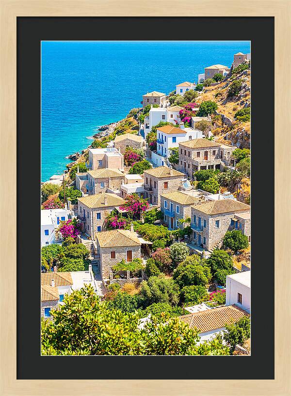 Cascading Coastal Village Charm