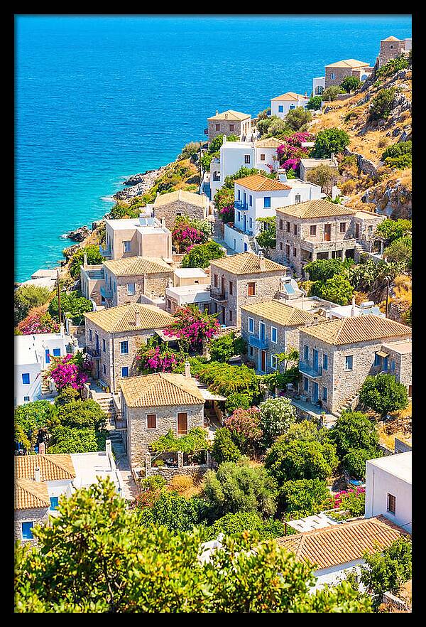 Cascading Coastal Village Charm