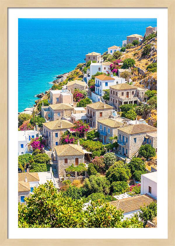 Cascading Coastal Village Charm