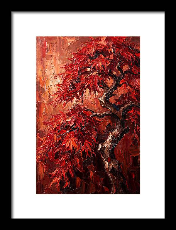 Cascading Red Japanese Maple