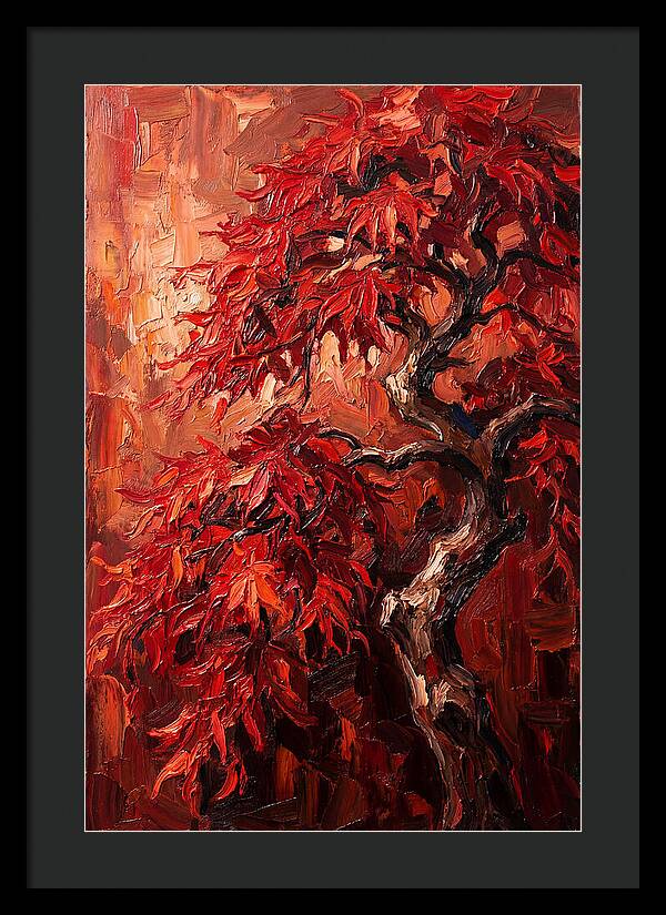 Cascading Red Japanese Maple